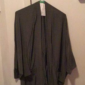Army green blouse